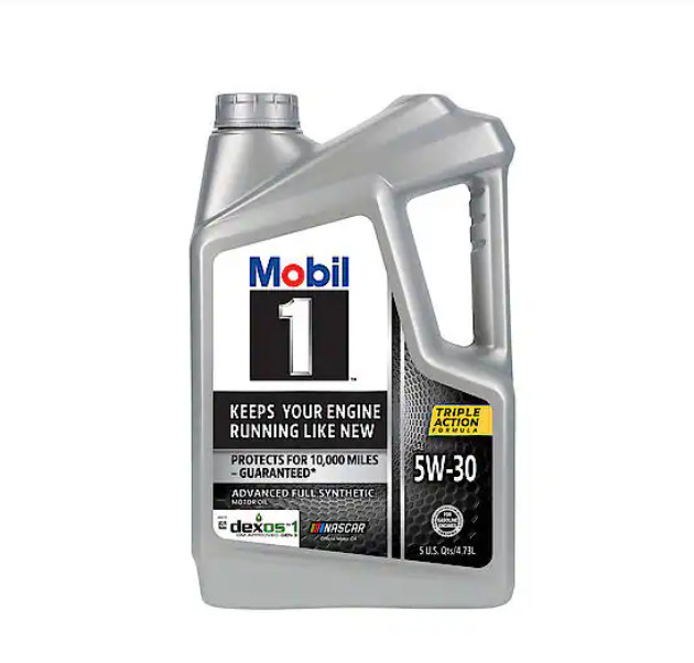 Mobil 1 Advanced Full Synthetic Engine Oil 5W-30, Extends Engine Life, 5 Quart