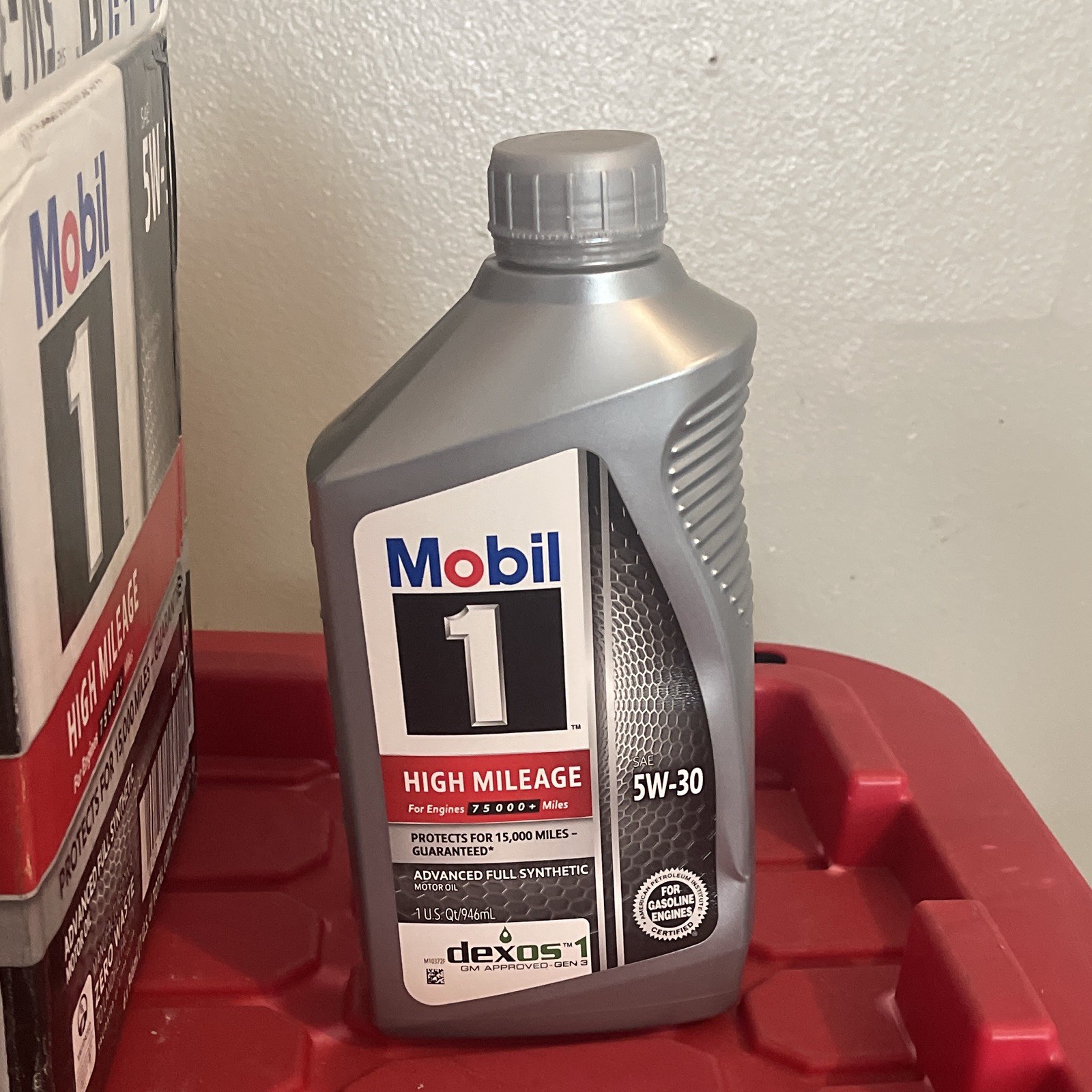 1 Qt Mobil 1 5W30 Full Synthetic High Mileage Motor Oil