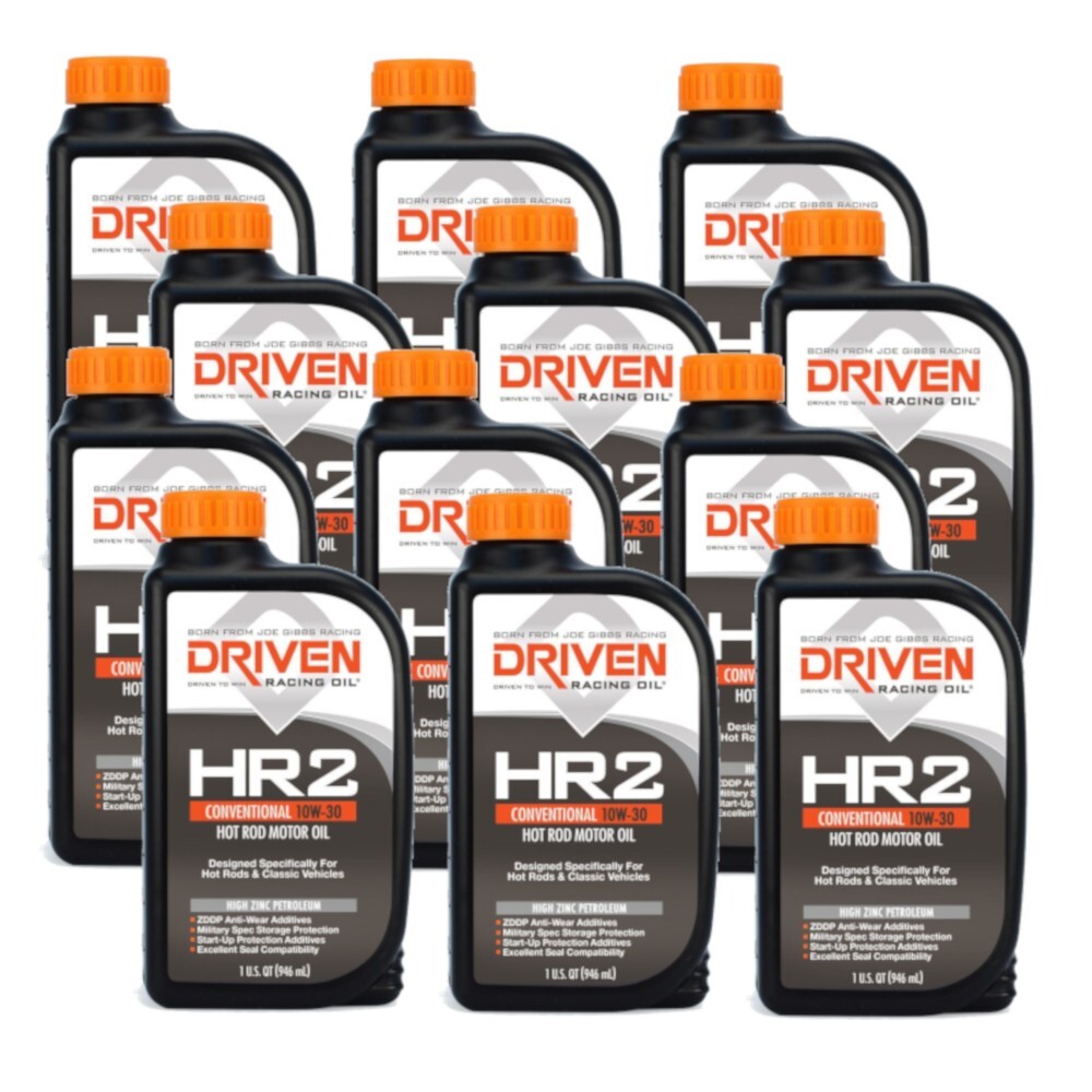 Joe Gibbs Driven 02006 HR2 10W30 Conventional Hot Rod Motor Oil – Case of 12 Qt