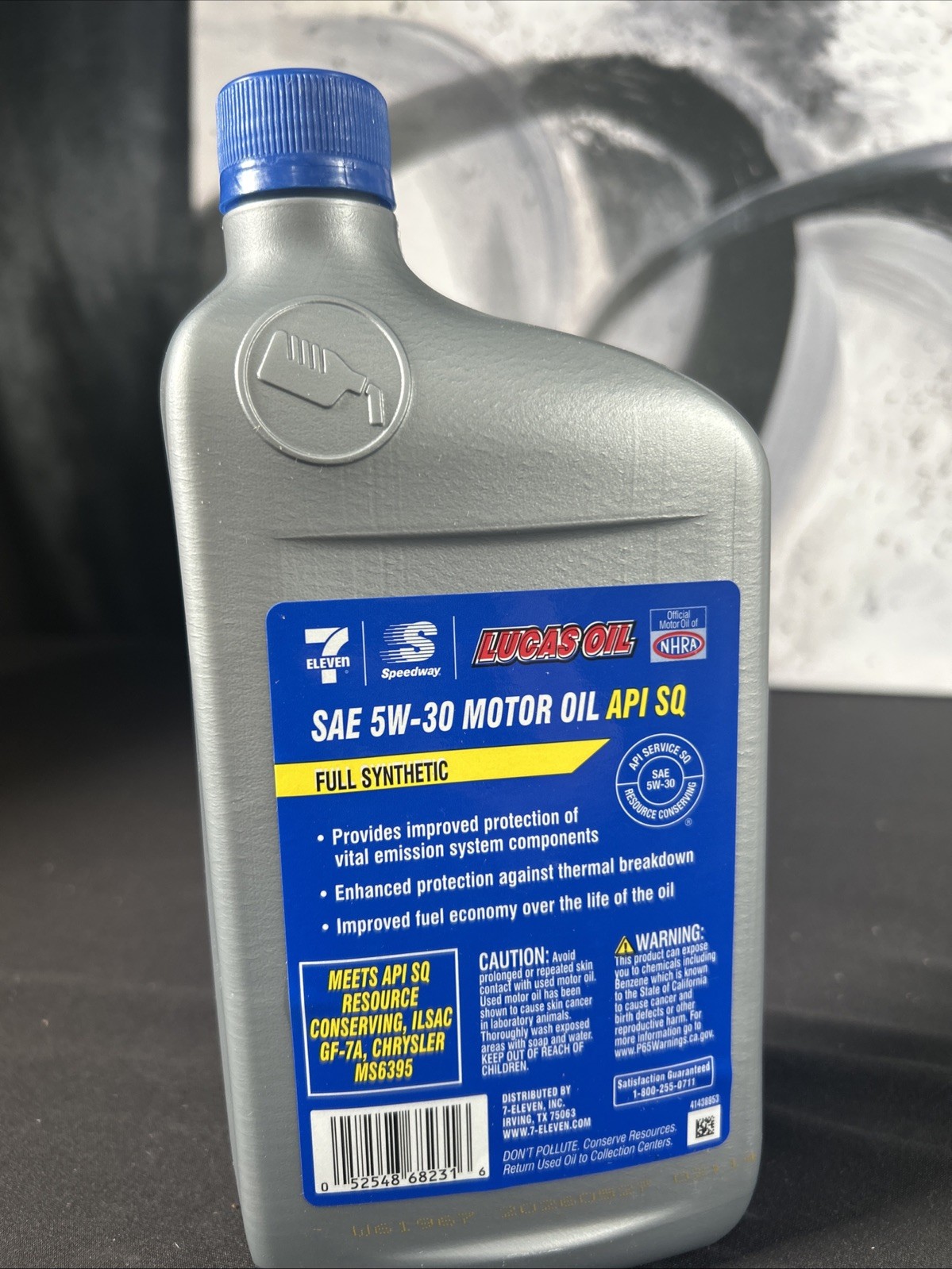 Speedway Full Synthetic SAE 5W-30 Motor Oil, 6 Bottles 1 Quart