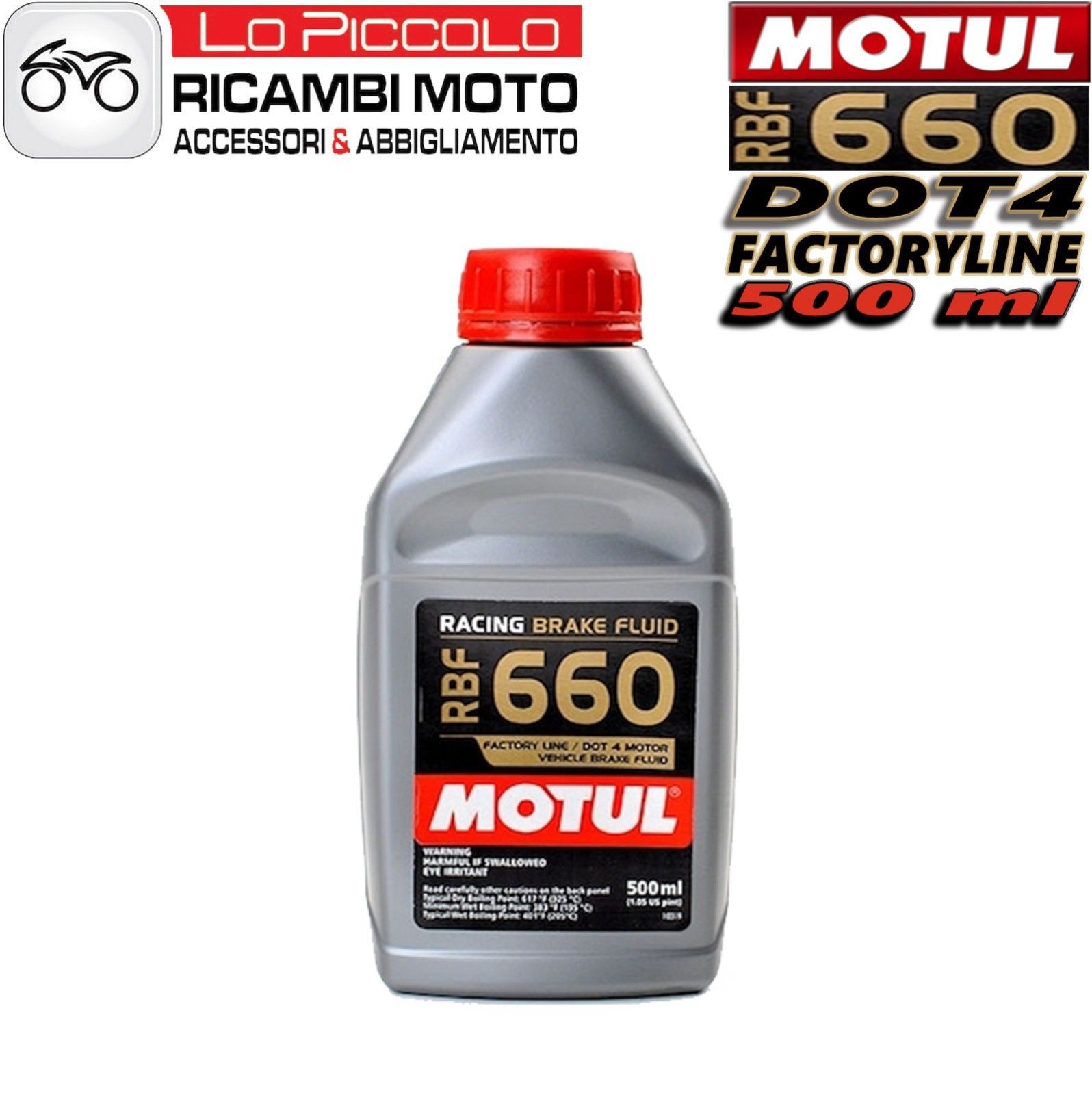 Motul RBF 660 DOT 4 FL Racing Fluid Car & Motorcycle Brake Oil 100% Synthetic 500ml