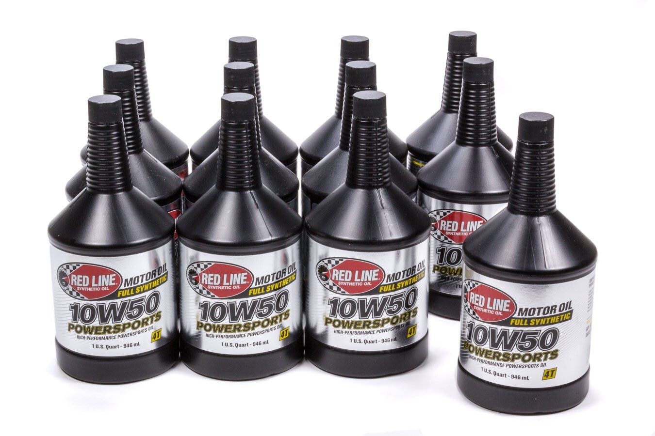 Redline 42604 Motor Oil 10W50 Powersports Synthetic 12 Quarts