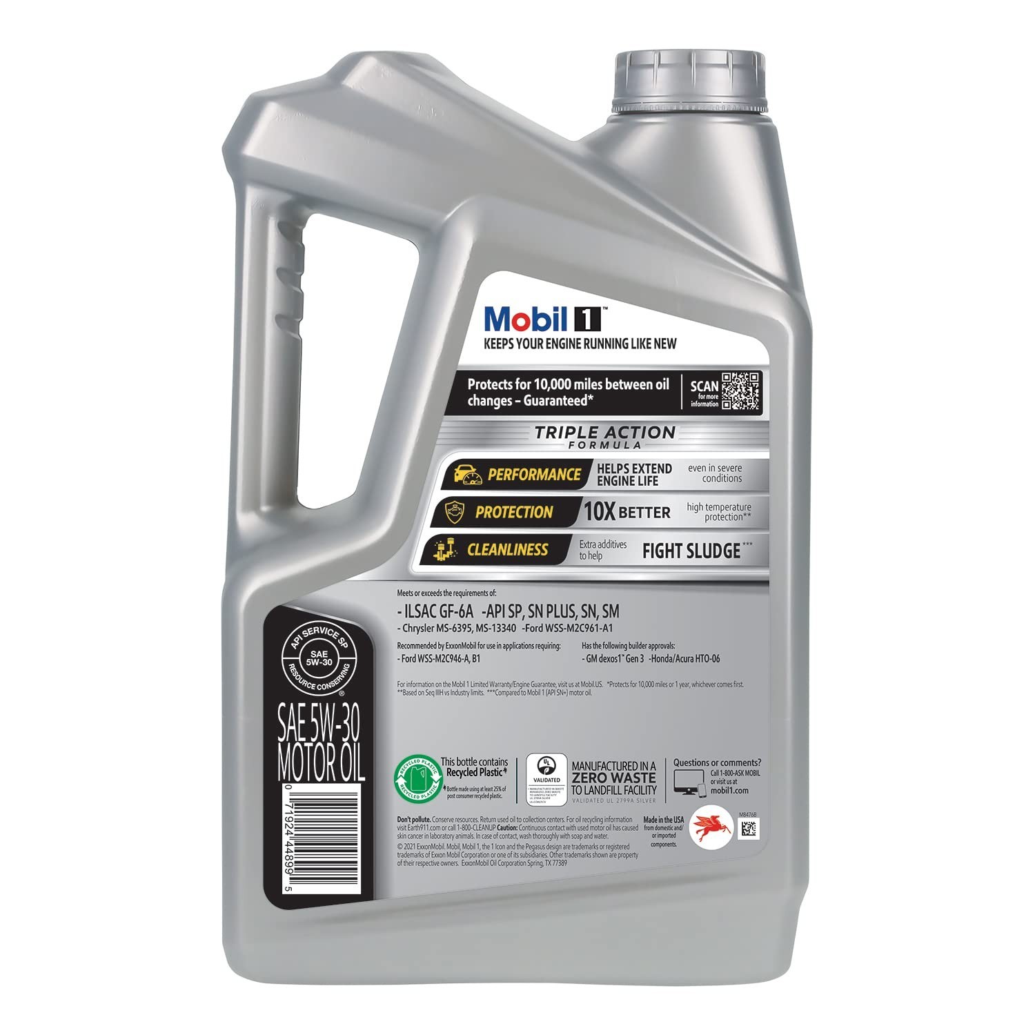 Full Synthetic Motor Oil 5W-30, 5 Quart – Advanced Engine Protection & Performan