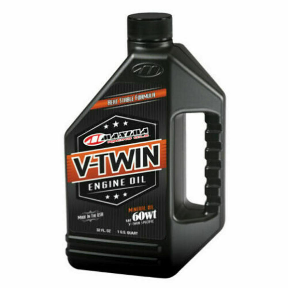 Maxima V-Twin Mineral Engine Oil 60WT Quart Harley Davidson