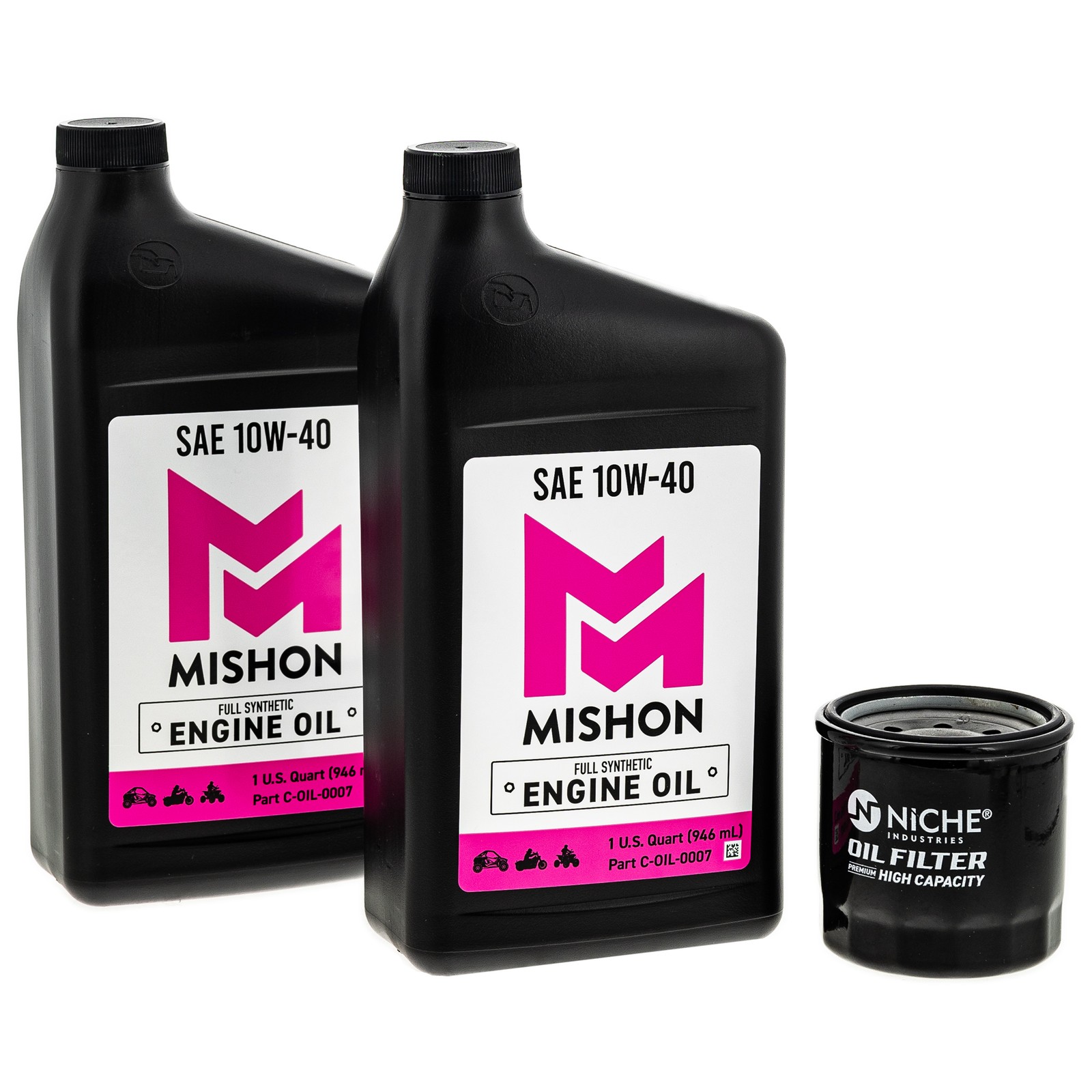 MISHON Engine Oil Change Kit for Kawasaki Brute Force 650 Prairie 360 700 KFX700