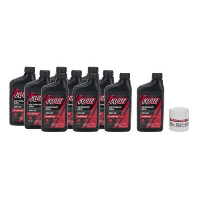 Klotz KT-414, Estorlin ESC 5W50 Motor Oil Set of 10 for Ford Mustang 2015