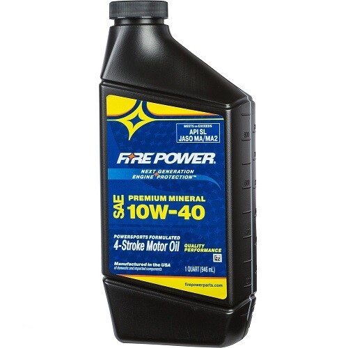 Fire Power® 196979 – 1qt 10w-40 Mineral 4-Stroke Oil