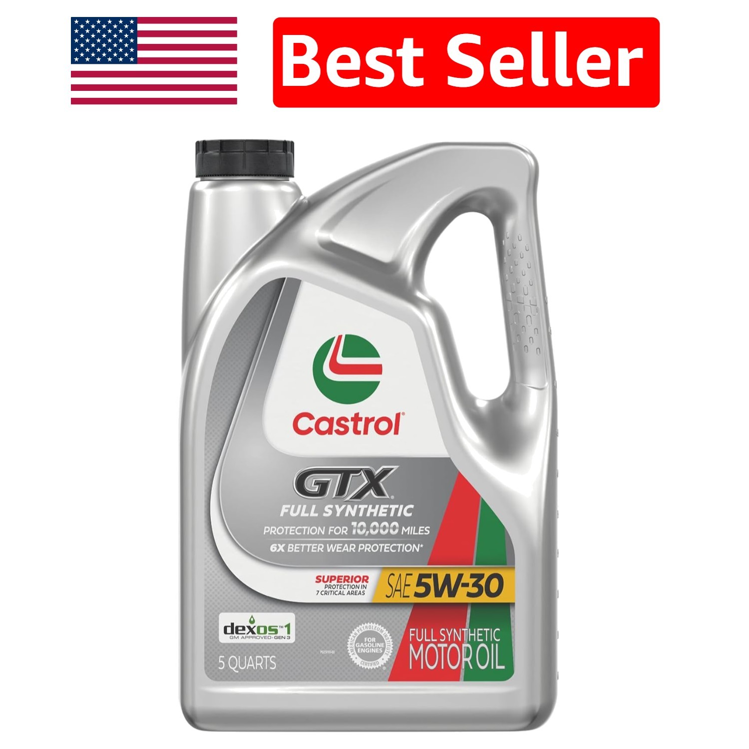 GTX Full Synthetic 5W-30 Motor Oil, 5 Quart Jug – Unparalleled Engine Protection