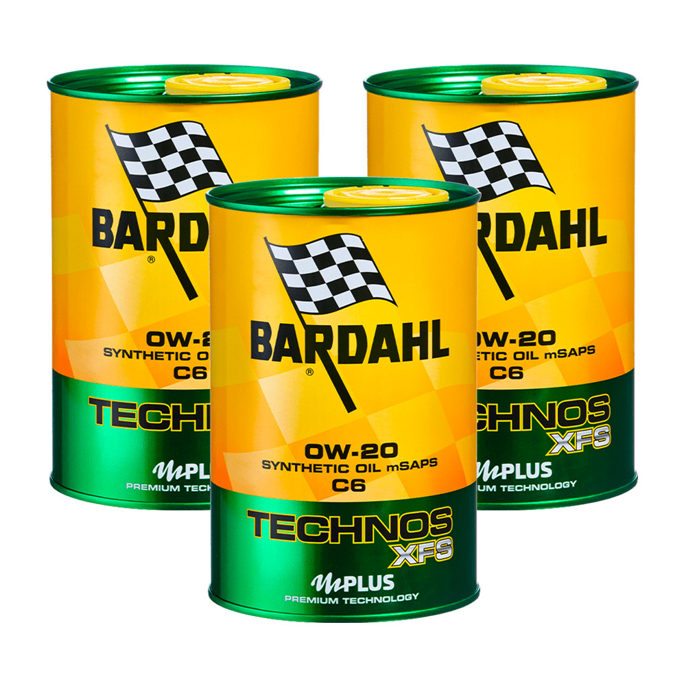 3 LITRE BARDAHL TECHNOS XFS C6 0W20 ENGINE OIL CAR ACEA C5 C6 API SP RC