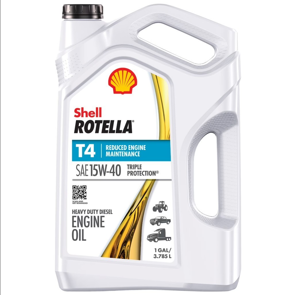 3 PACK Shell Rotella T4 Triple Protection 15W-40 Diesel Engine Oil, 1 Gallon