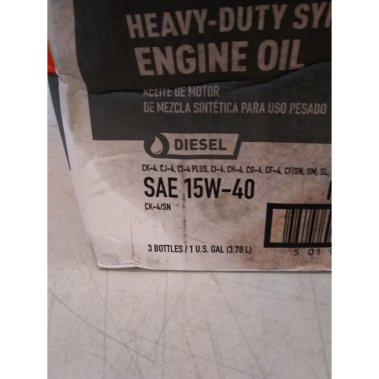 3-Pack FRAM Conventional 15W-40 Diesel Engine Oil, High Soot, 1 Gallon Each