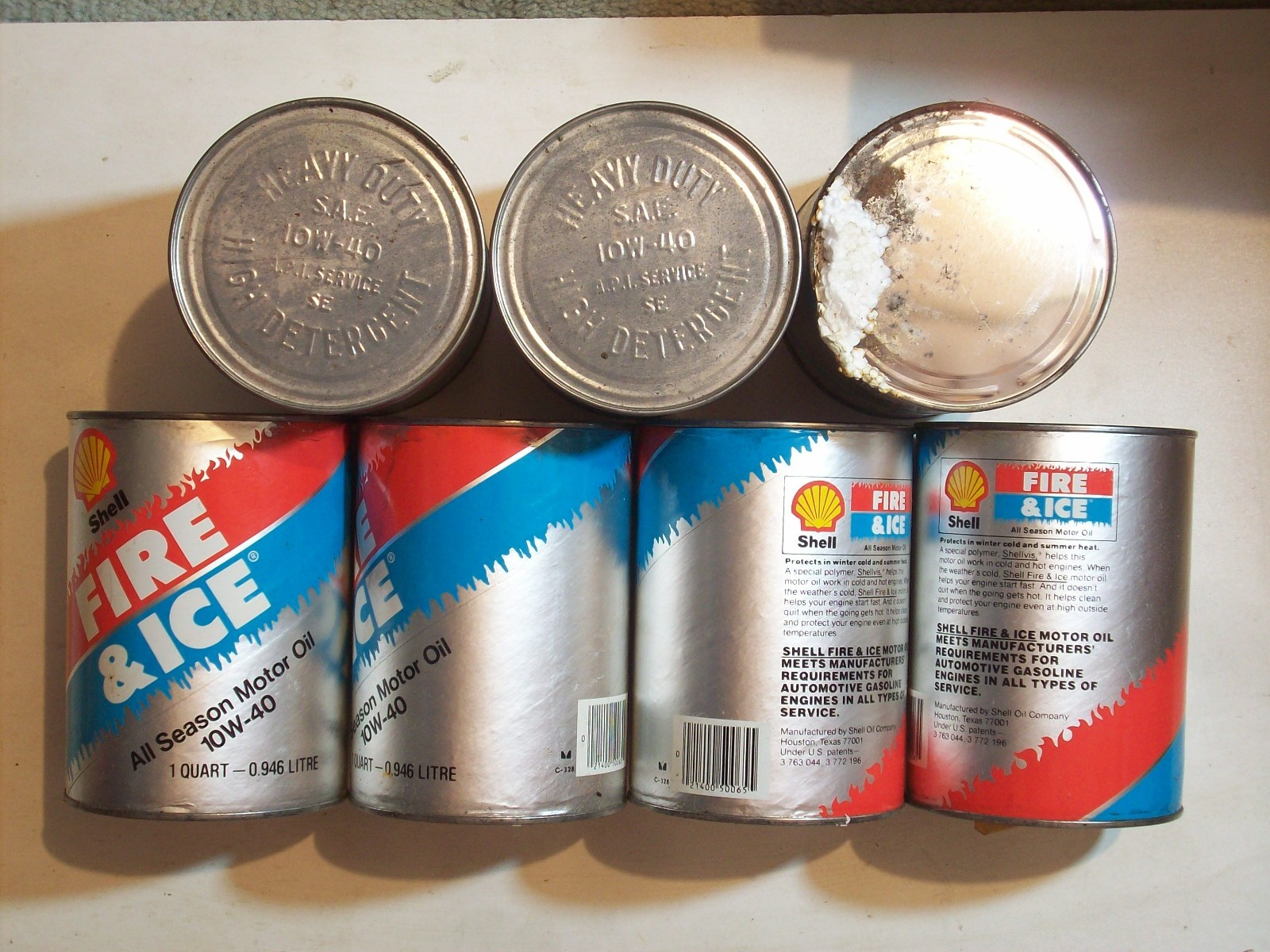 Auto SHELL FIRE & ICE ALL SEASON MOTOR OIL 10W-40 API SERVICE SE 1974 – 79 1/PAK