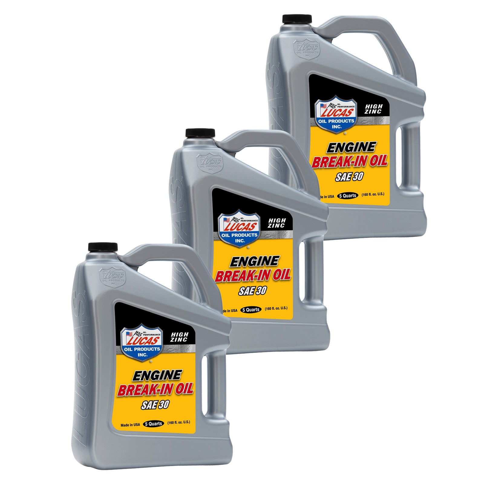 Lucas Oil 10631 Lucas Break In Engine Oil, 30W,3x 5 Quart Jugs