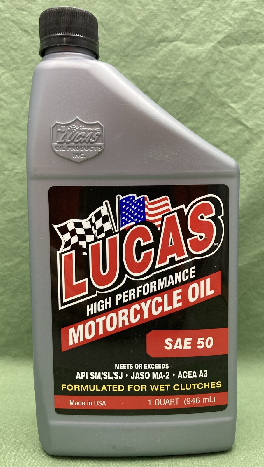 NEW Lucas Oil 10712 SAE 50 High Performance Motorcycle Oil 1 Quart