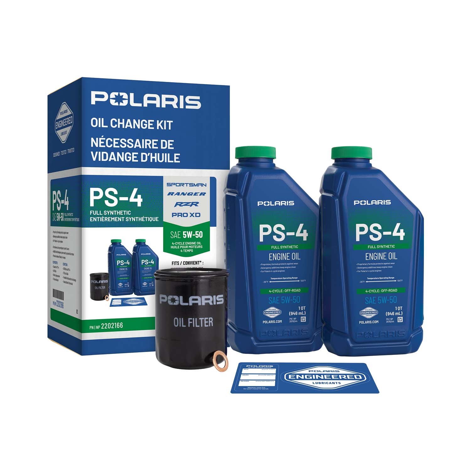 Polaris Full Synthetic Oil Change Kit, 2202166