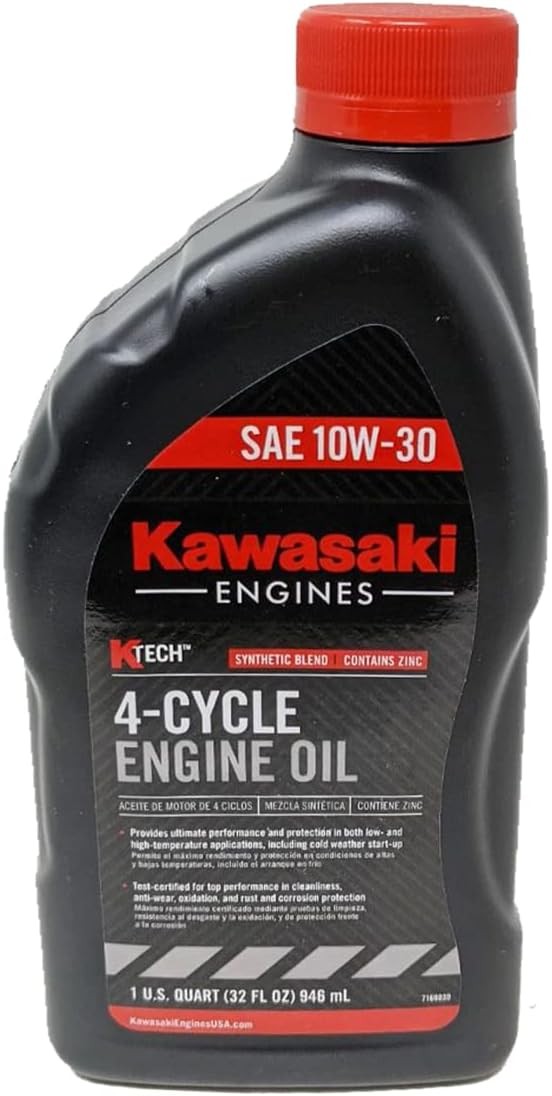 Kawasaki 99969-6081 Pack of 6 Quarts 4 Cycle Engine Oil 10W-30,Motor Oils