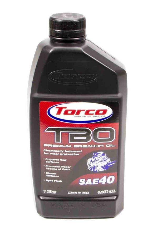 Torco Motor Oil – TBO Break-In – High Zinc – 40W – Conventional – 1 L – Each