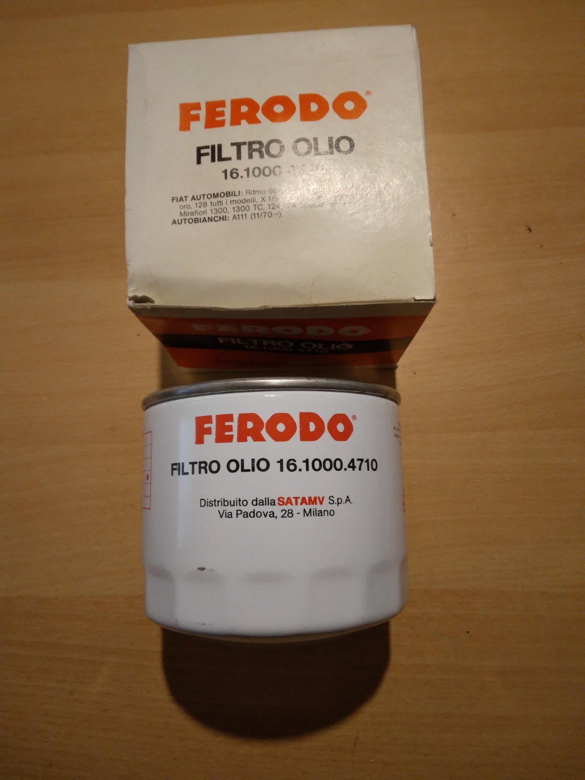 Fiat 124 131 X1/9 Ritmo Oil Filter Ferodo