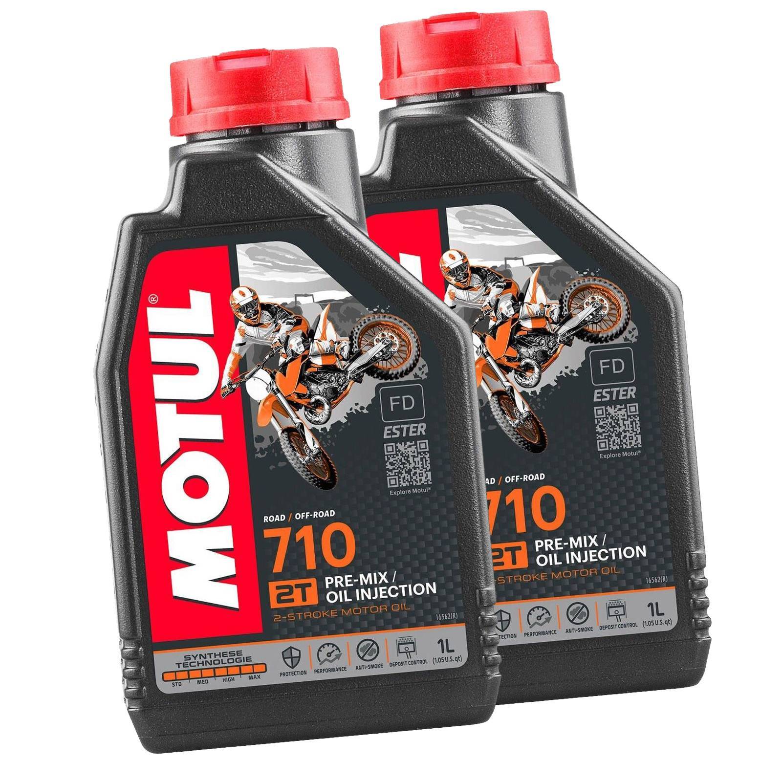 Mf3341 – 2Lt Engine Oil Mix Motul 710 2T 100% Synthetic – Scooter Motorcycle