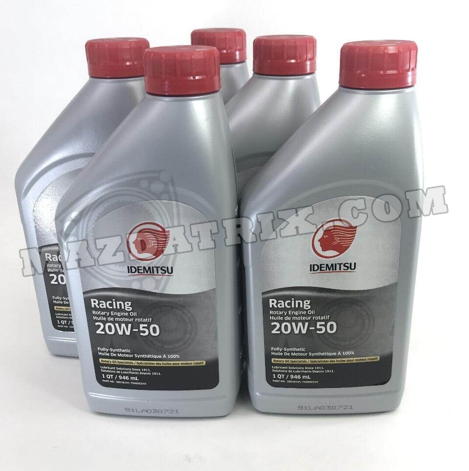 Idemitsu 20W-50 Oil for Mazda Rotary Engines – 5 Quarts — RX7, RX8, 12A, 13B,