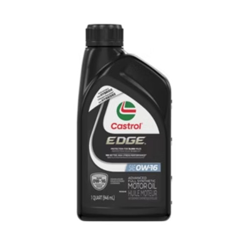Castrol EDGE 0W-16 Full Synthetic Motor Oil, Case of 6-1 Quart Bottles | 15D32F