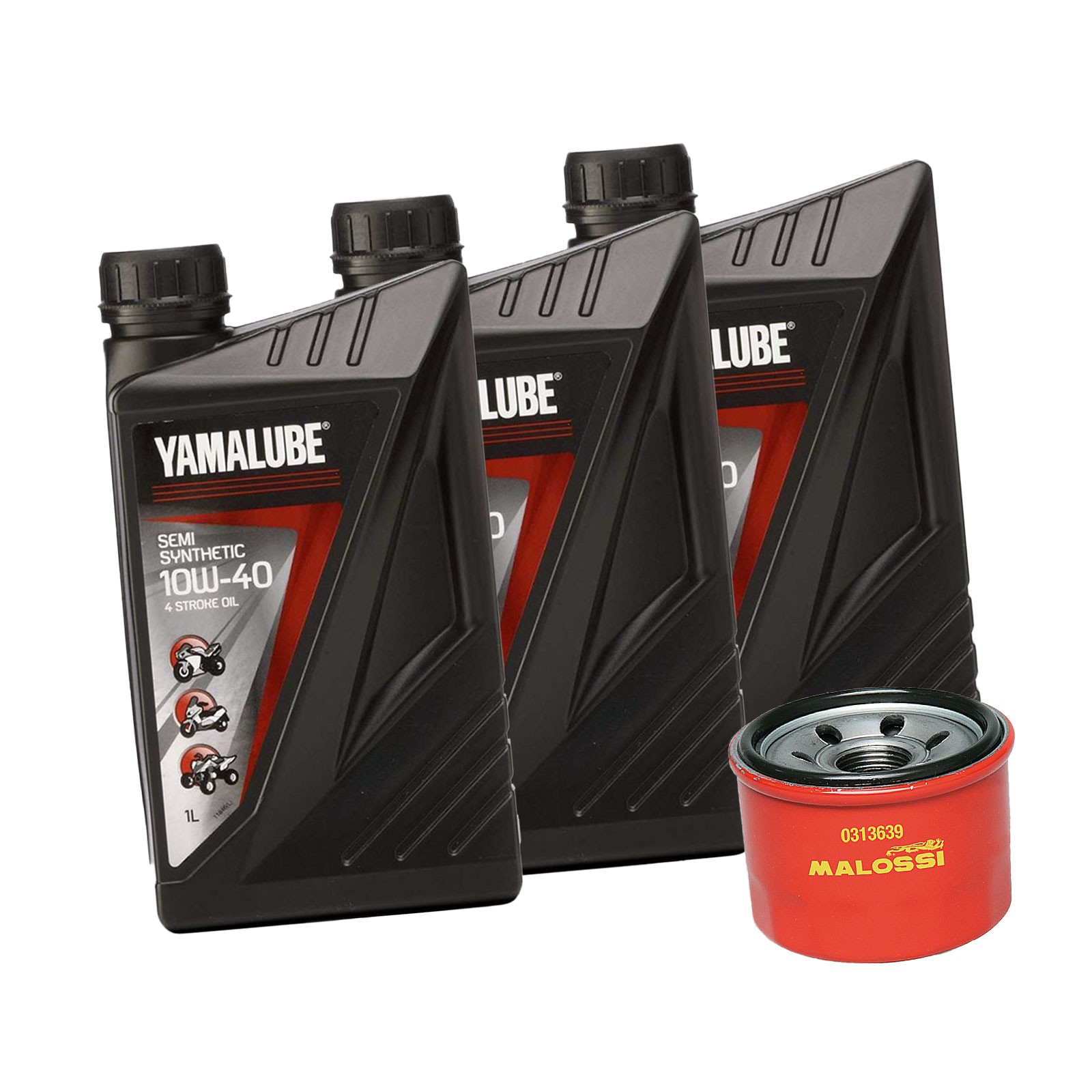 Maintenance Kit 3 Oil Yamalube + Malossi Filter Yamaha 500 530 Tmax 2001 – 2016