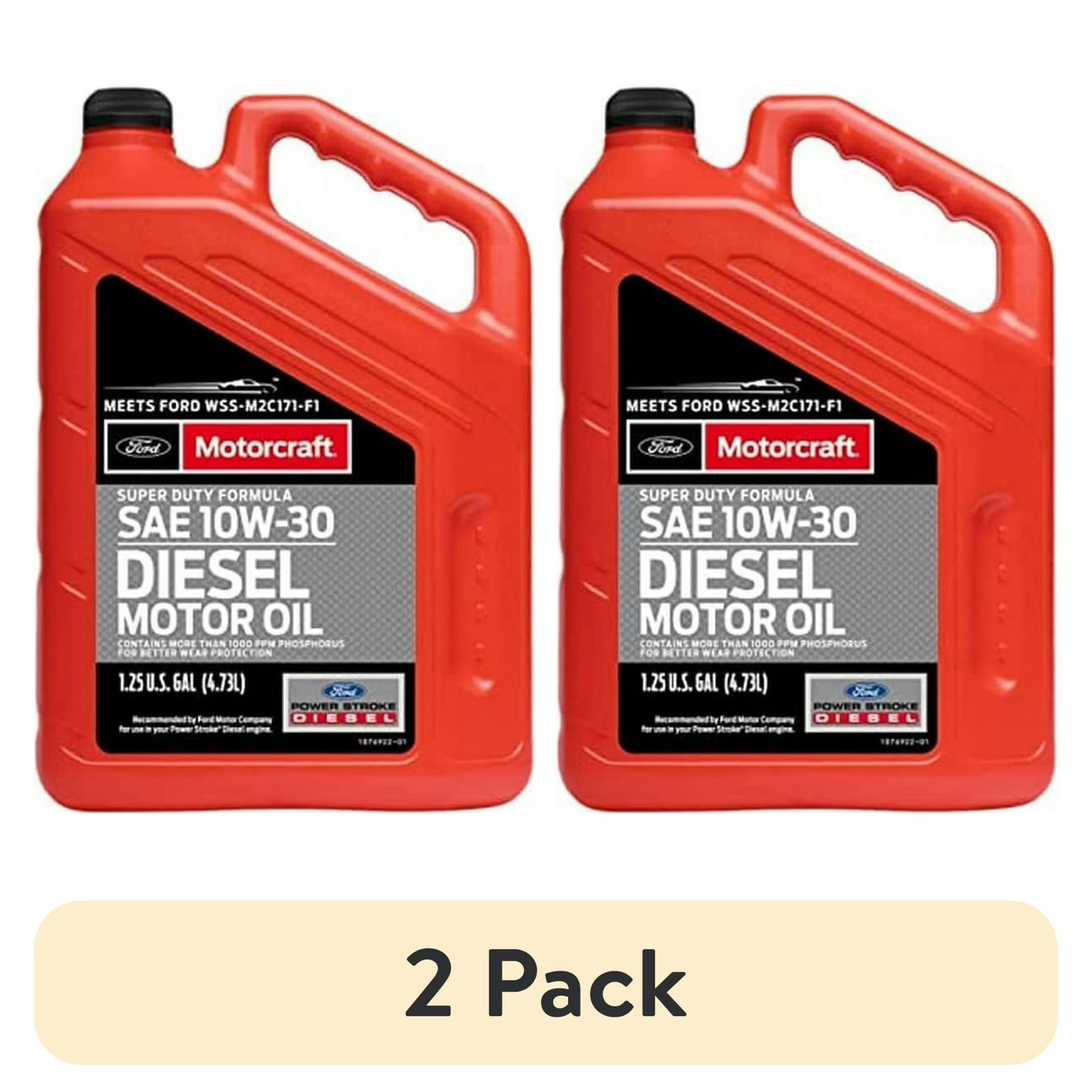 (2 pack) Motorcraft Super Duty Diesel Motor Oil, 10W-30 – A premium-quality moto