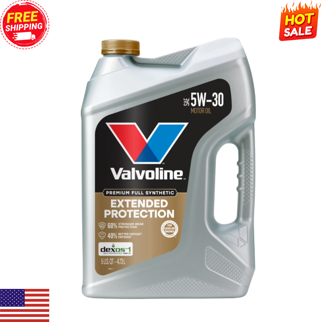 Valvoline Extended Protection Premium Full Synthetic 5W-30 Motor Oil 5 Quart