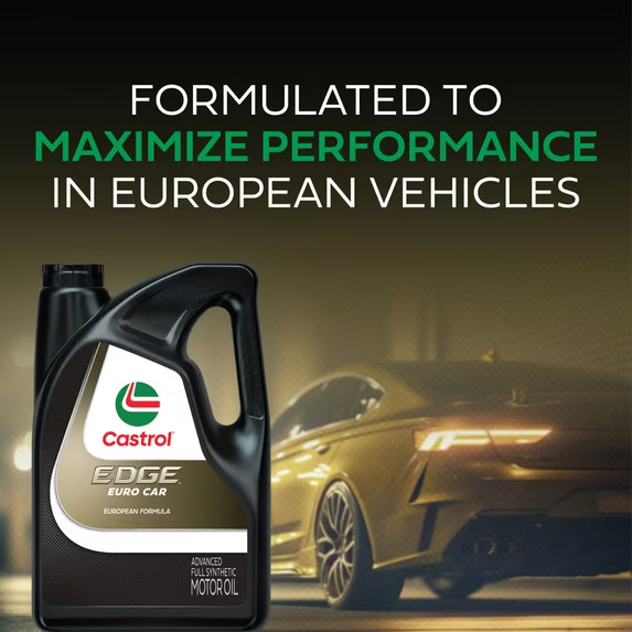 Castrol EDGE Euro 5W-30 K Advanced Full Synthetic Motor Oil, 5 Quarts