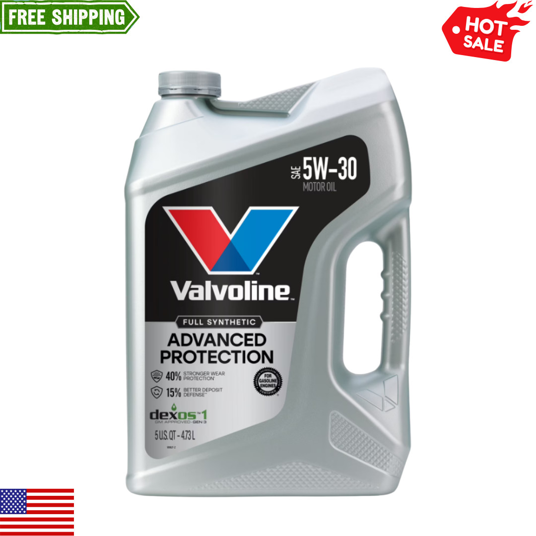 Valvoline Advanced Protection Full Synthetic 5W-30 Motor Oil 5 Quart