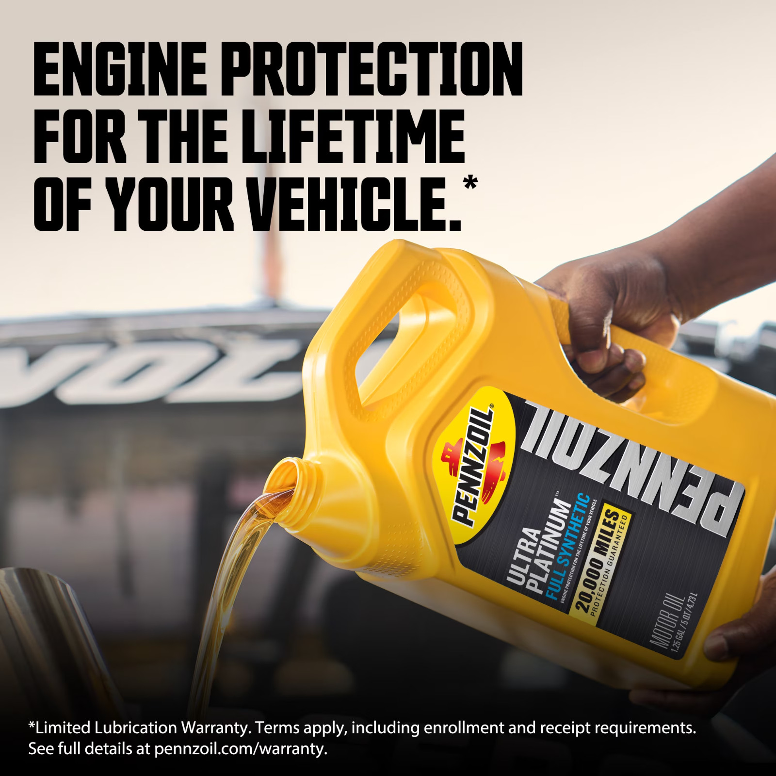 2 Pack Pennzoil Ultra Platinum Full Synthetic Motor Oil 5W-30 5 QT