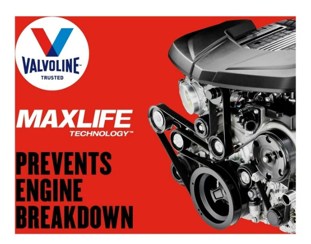 Valvoline High Mileage MaxLife 10W-30 Synthetic Blend Motor Oil 12 QT Garage Box