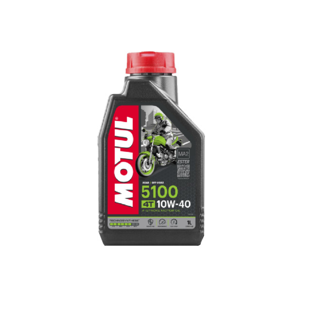 OLIO MOTORE MOTO MOTUL 5100 10W40 TECHNOSYNTHESE TAGLIANDO MOTO SCOOTER 1 LITRO