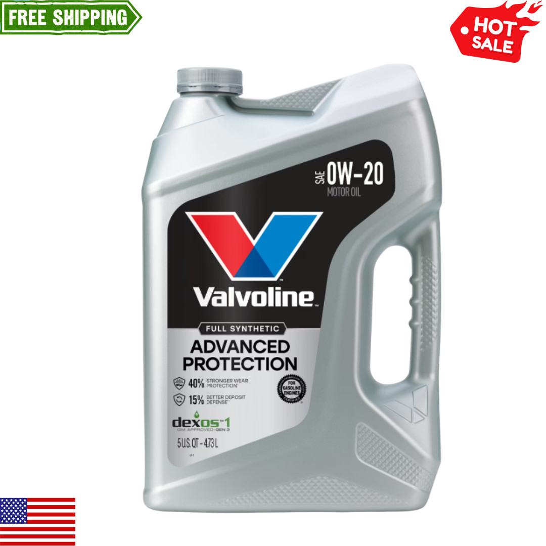 Valvoline Advanced Protection Full Synthetic 0W-20 Motor Oil 5 Quart