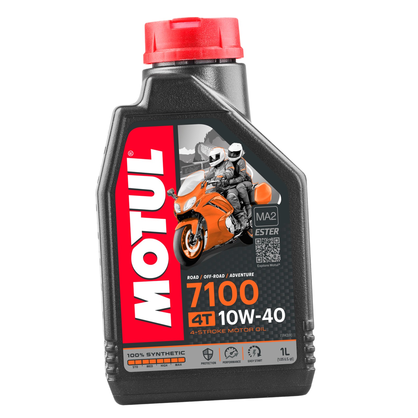 Motul 7100 MF1602 10W40 100% Synthetic Ester 4T MA2 Motor Oil 1 L