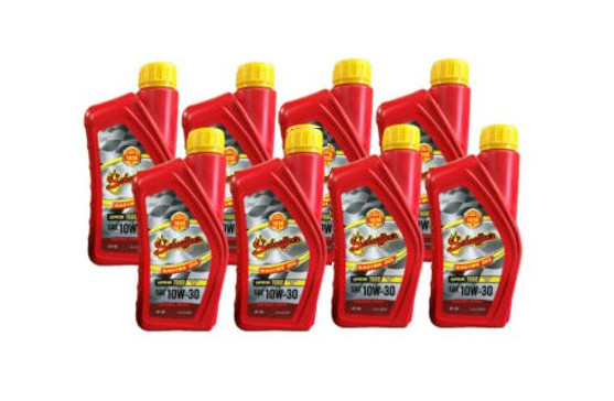 8-Quarts Schaeffer’s Oil Supreme Synthetic Plus 7000 Racing Oil SAE 10W-30 #709