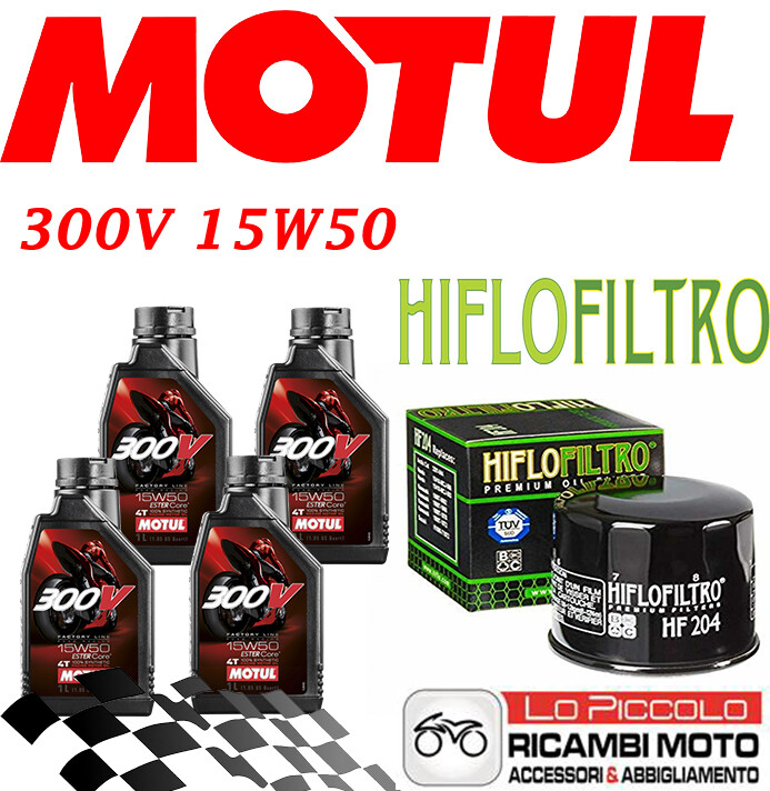 TRIUMPH SPEED TRIPLE 885 1997 1999 CUTTING KIT 4 L MOTUL 300V 15W50 + FILTER