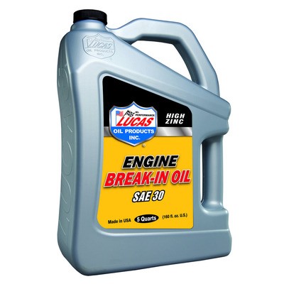 Lucas Oil LUC10631, One Sae 30 Break-In Oil 5 Qt Bottle Performance Racing Parts