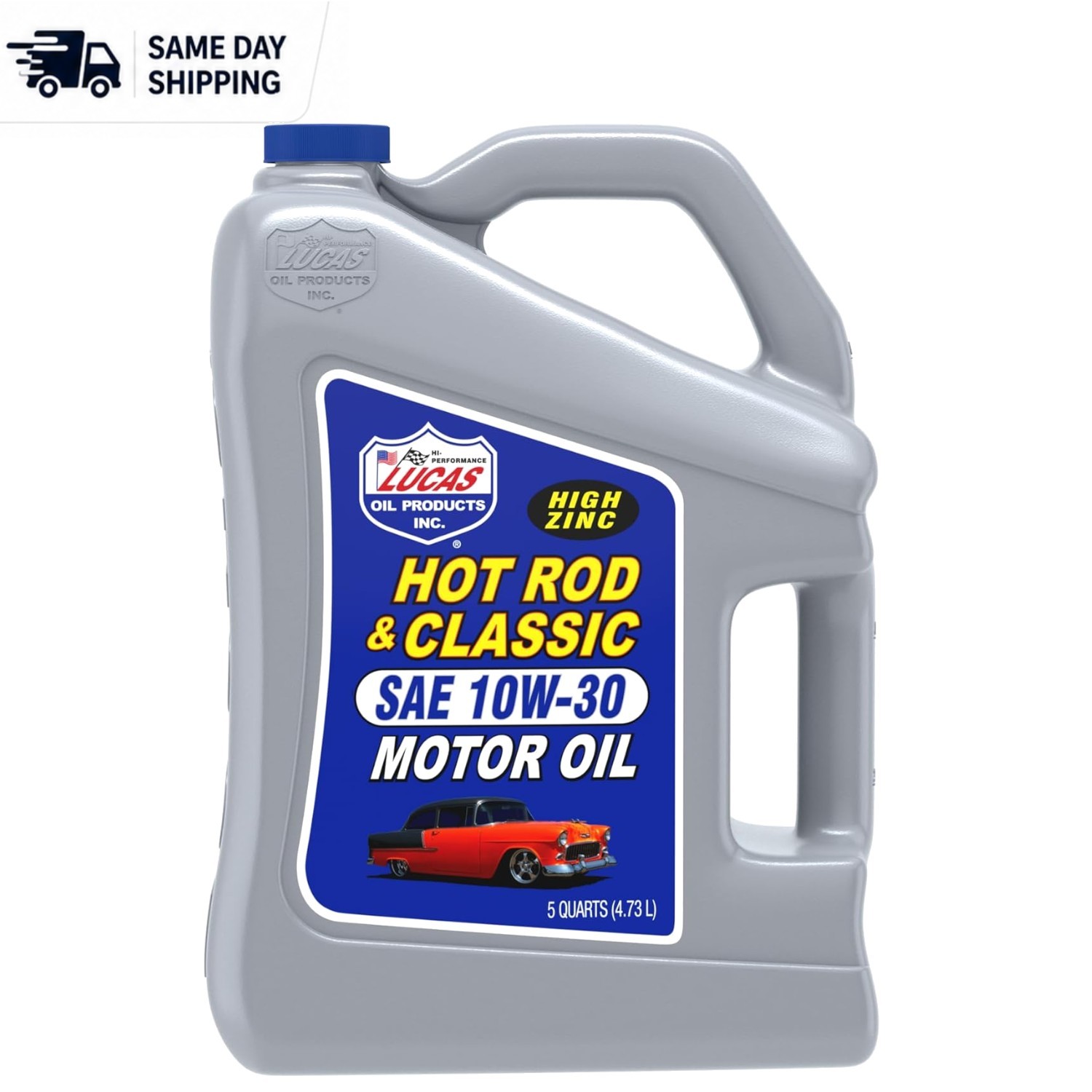 High-Performance SAE 10W-30 Motor Oil for Classic and Muscle Cars – 5 Quarts
