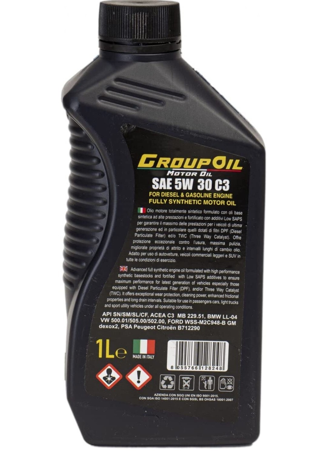 1 Litro Olio Motore Sintetico Grupoil 5W30
