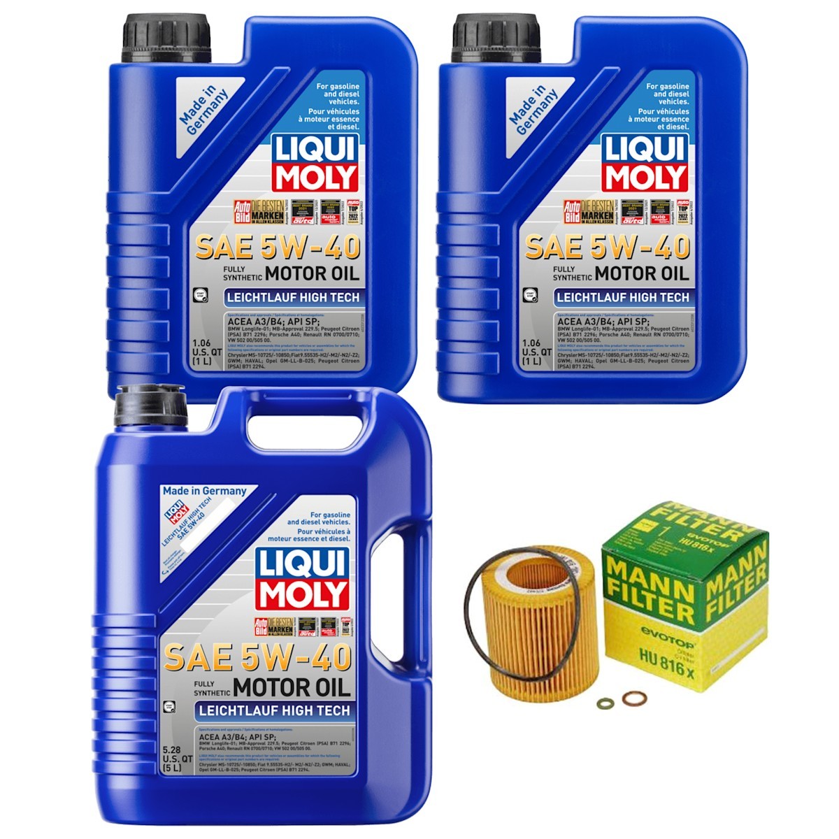 KIT-070224-243 Liqui Moly Motor Oil for 535 740 328 528 525 530 325 330 Coupe X6