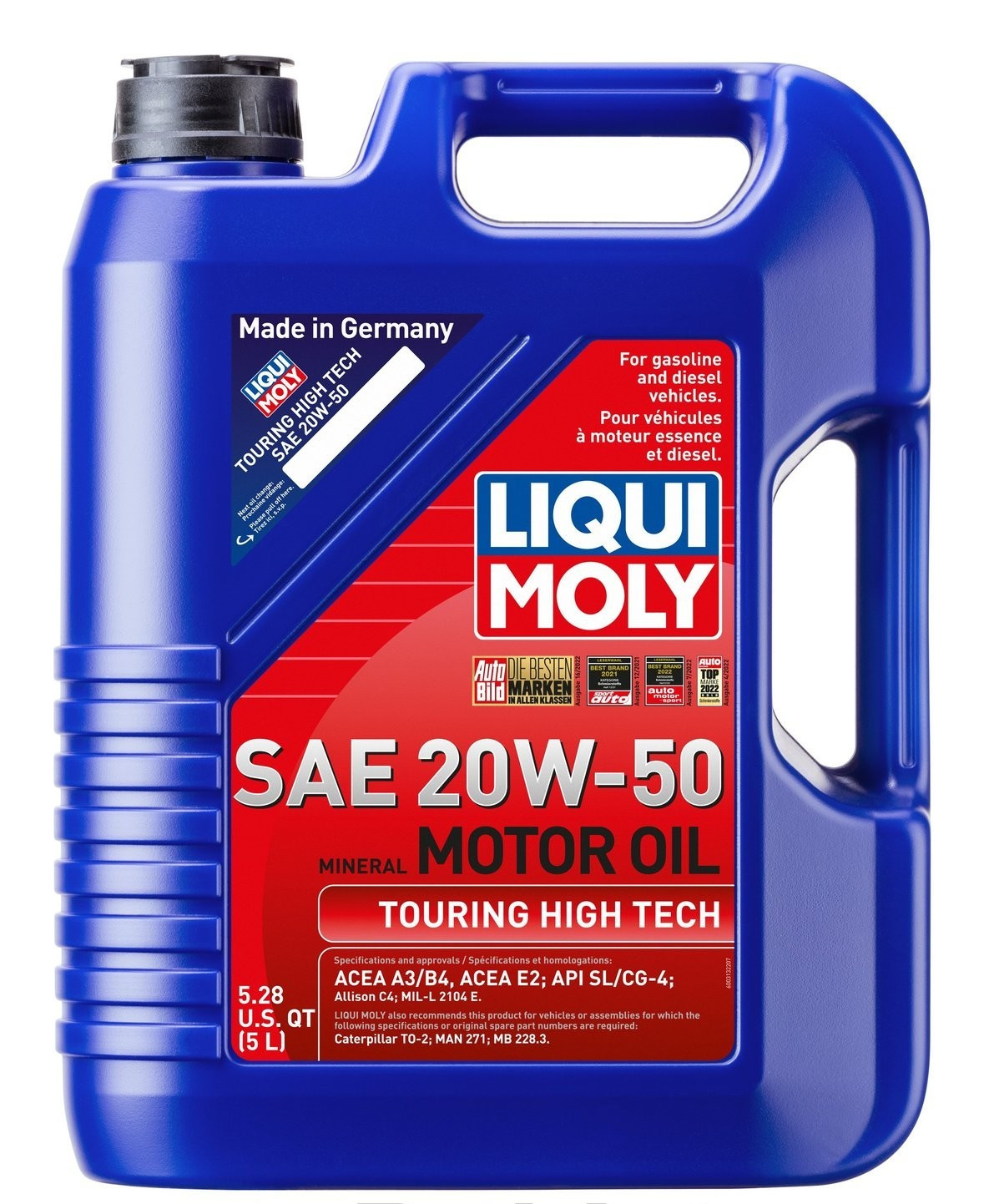 SALE- LIQUI MOLY 20114 Touring High Tech 20W-50; 5 Liter