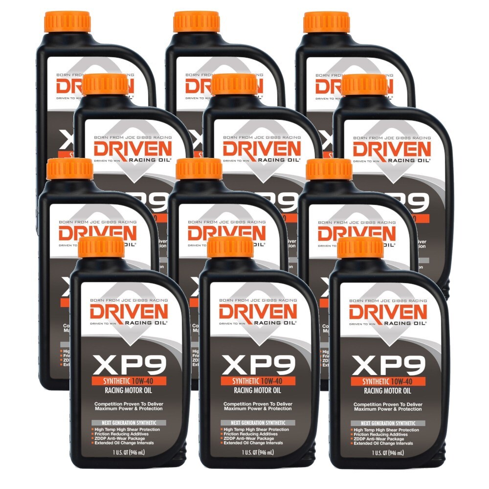 Joe Gibbs Driven 03206 XP9 10W40 Full-Synthetic Racing Motor Oil -Case of 12 Qt
