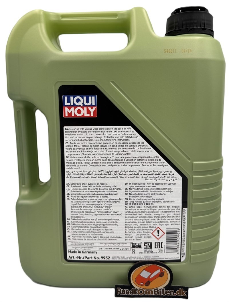 [BIG SALE] LIQUI MOLY 20228 Molygen New Generation 5W-30; 5 Lite