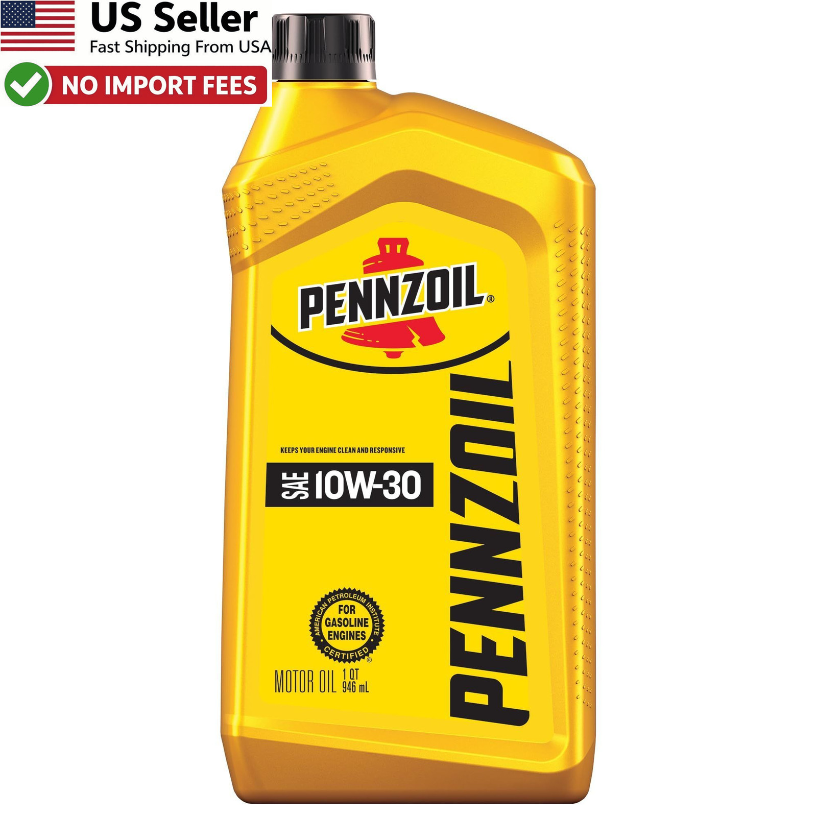 Pennzoil 10W-30 Motor Oil Conventional 1 Quart Bottle High Quality FROM USA