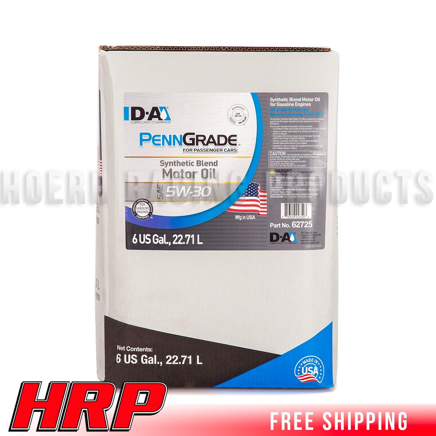 PENN GRADE 1 | 62725 | Synthetic Blend Oil SAE 5W-30 | 6 Gallon
