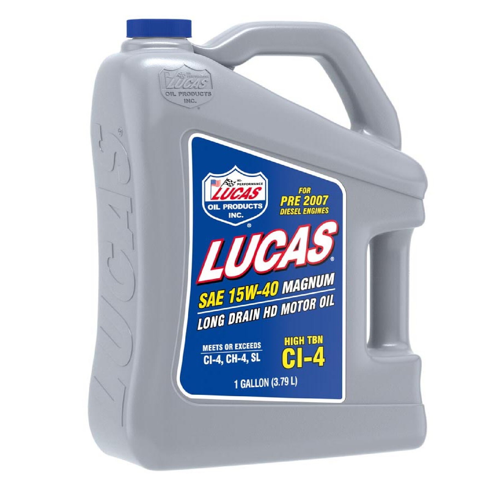 Lucas Oil 1 Gallon Magnum 15W-40 Motor Oil for Pre 07 Diesel Engines Set of 4