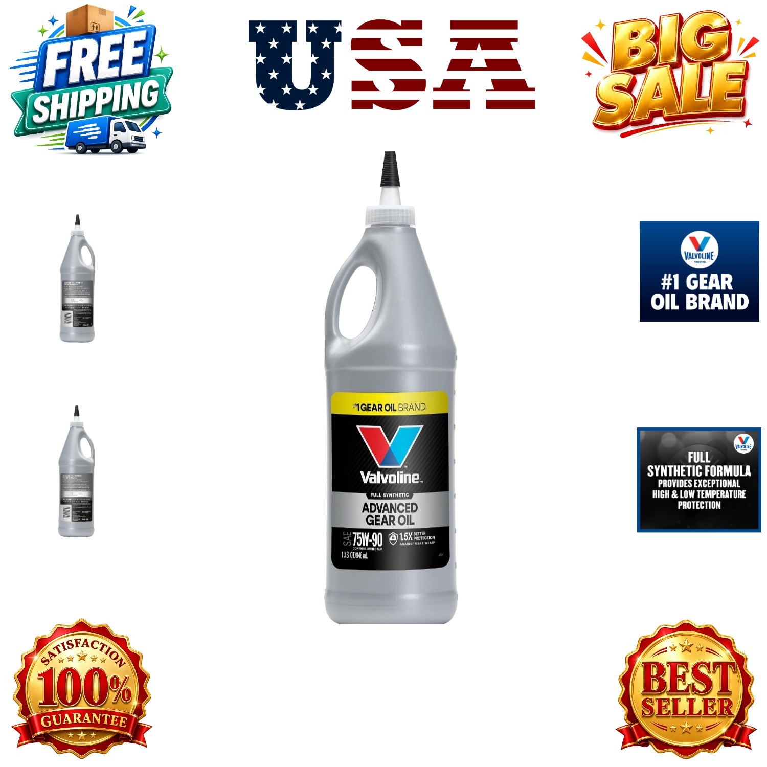 Advanced Full Synthetic 75W-90 Gear Oil 1 QT