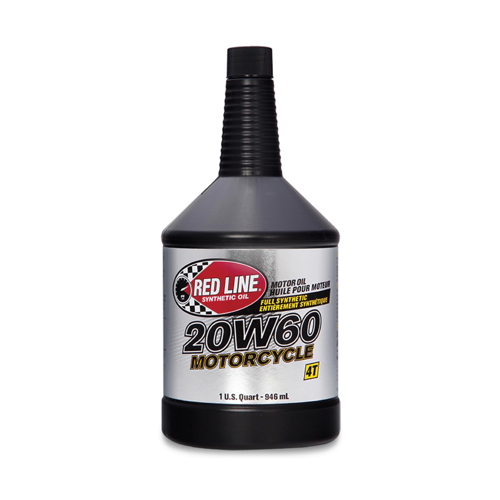 Red Line 12604 20W60 Synthetic Motorcycle Motor Oil – 1 Quart (6 Pack)