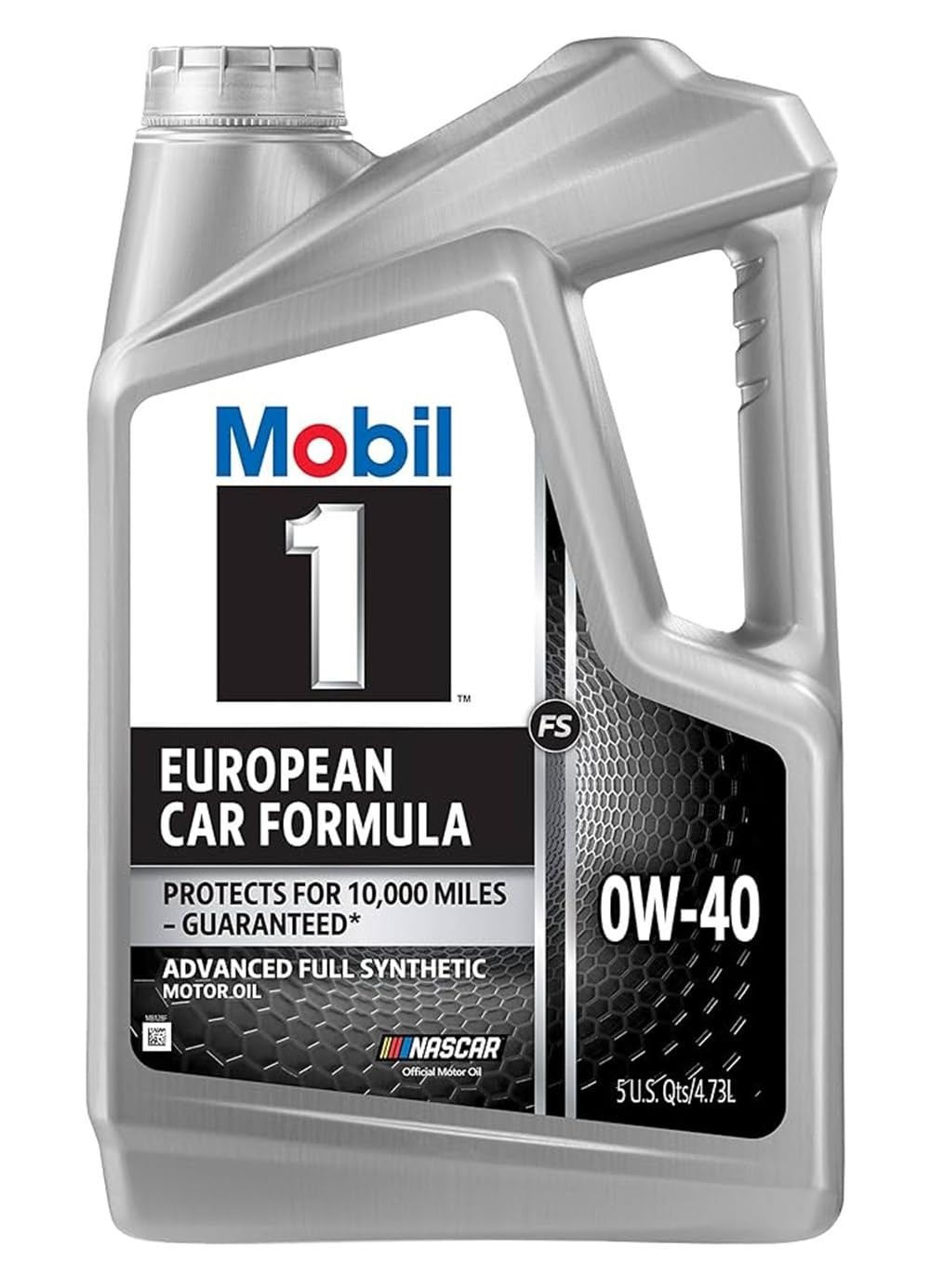 Mobil 1 European Car Formula Full Synthetic Motor Oil 0W-40, 5 5 Quart, Gray
